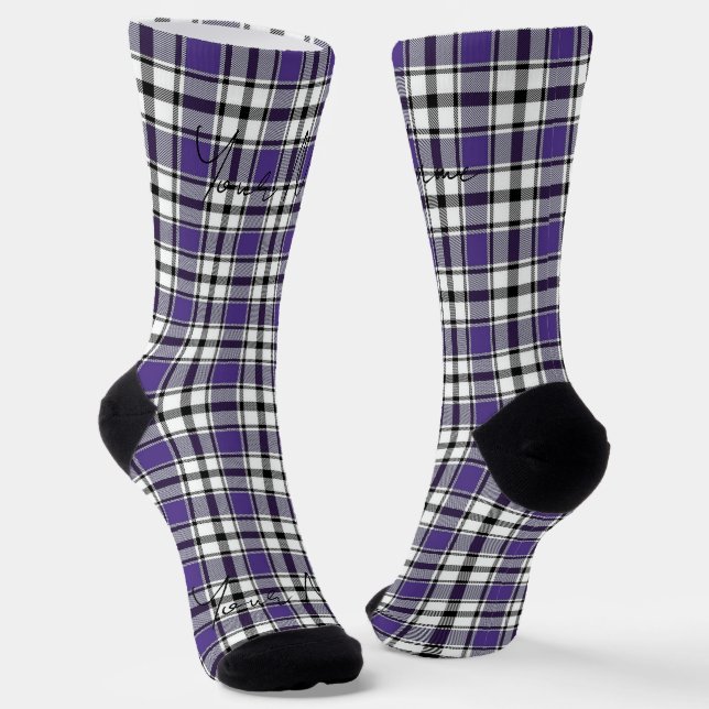 Chaussette Chaussettes violettes avec nom HAMbWG (Angulaire)