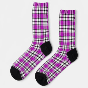 Chaussette Chaussettes violettes Plaid HAMbWG