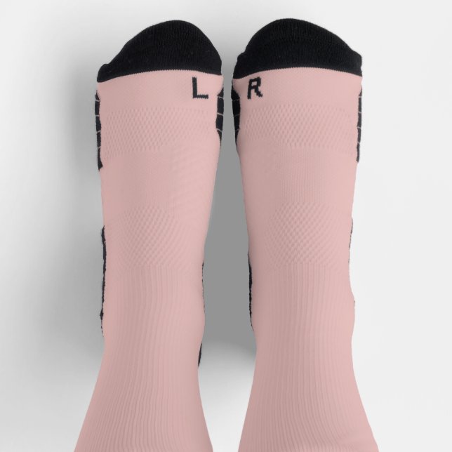 Chaussette Chaussons de ballet rose couleur unie (Haut)