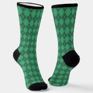 Chaussette Chaussures de golf de Jacquard vert