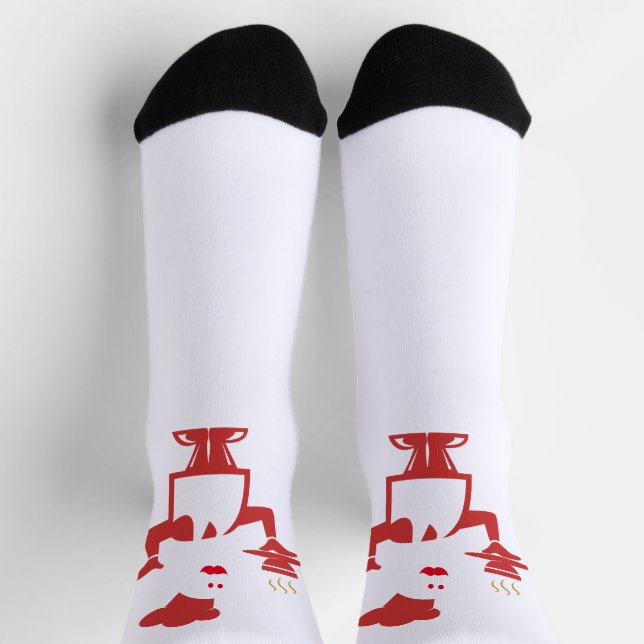 Chaussette Chef tenant un bol de soupe (Haut)