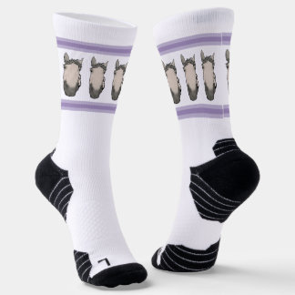 Chaussette Cheval Drôle Fantaisiste Cavalier Amateur de Cheva
