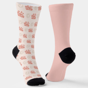 Chaussette Chic Pastel Shabby Peach Floral Odd Chaussettes Di