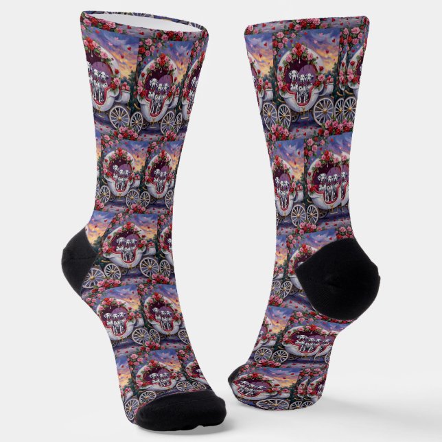 Chaussette Chien Dalmatien Saint-Valentin  (Angulaire)