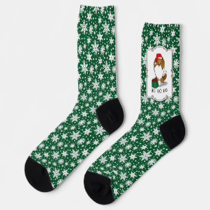 Chaussette Chien de Noël Santa Hat Shetland Sheepdog (sable)