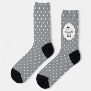 Chaussette Chien maltais cool avec lunettes de soleil mignon