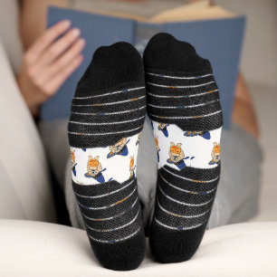 Chaussette Chien Sorcière Citrouille