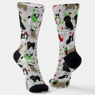 Chaussette Chiens de Noël Chih Tzu