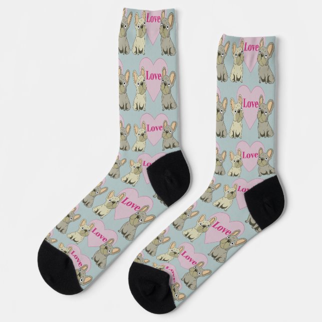 Chaussette Chiens mignons Amour (Gauche)