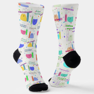 Chaussette Chimie mignonne Chaussettes d'équipage à thème