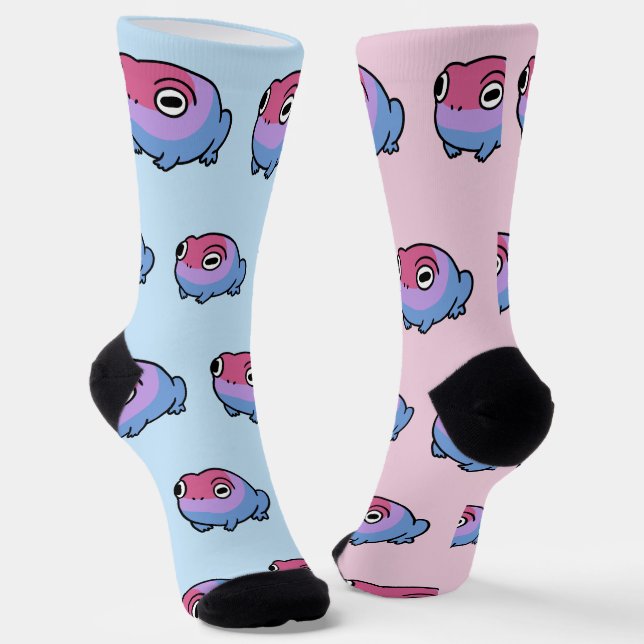 Chaussette Chonky Bisexual Frog Chaussettes Queer Fiers | Cut (Angulaire)