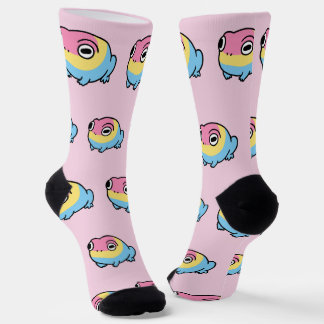 Chaussette Chonky Pansexual Frog Pride Socks | Cute Pan Pride
