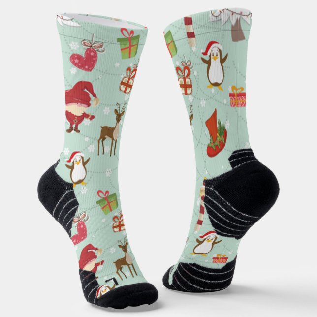 Chaussette Christmas Elements Reindeer Elves  (Angulaire)
