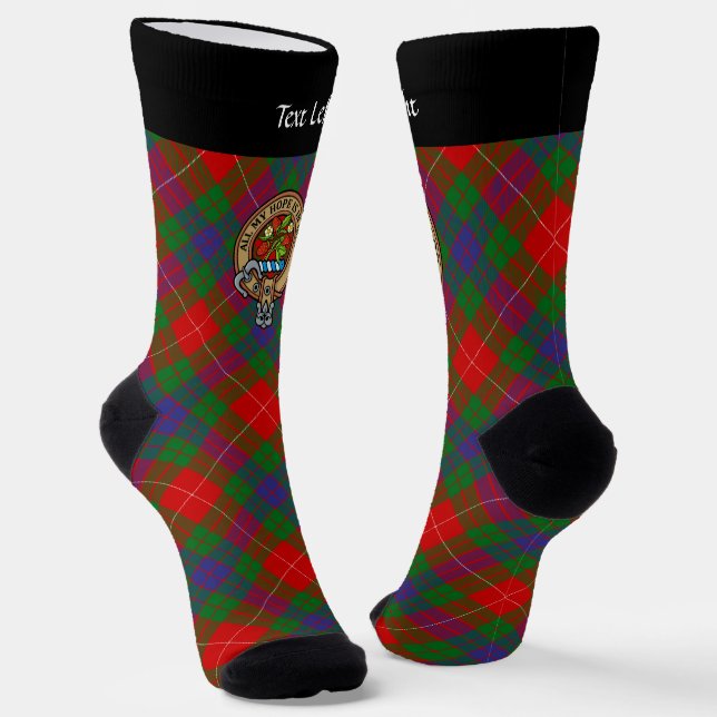Chaussette Cimier Clan Fraser sur les Chaussettes Tartan (Angulaire)