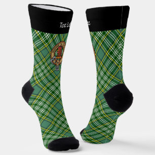 Chaussette Cimier de coq Clan Currie sur Tartan