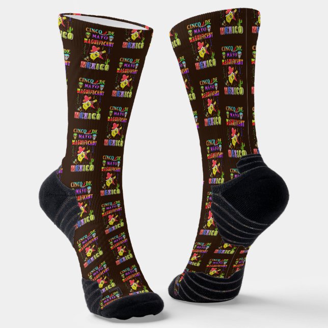 Chaussette Cinco de Mayo Magnifique Mexique (Angulaire)