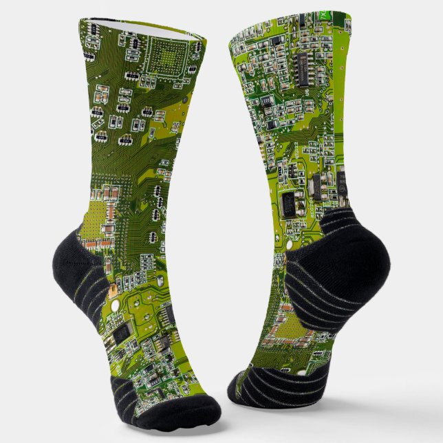 Chaussette Circuit imprimé circuit imprimé circuit vert circu (Angulaire)