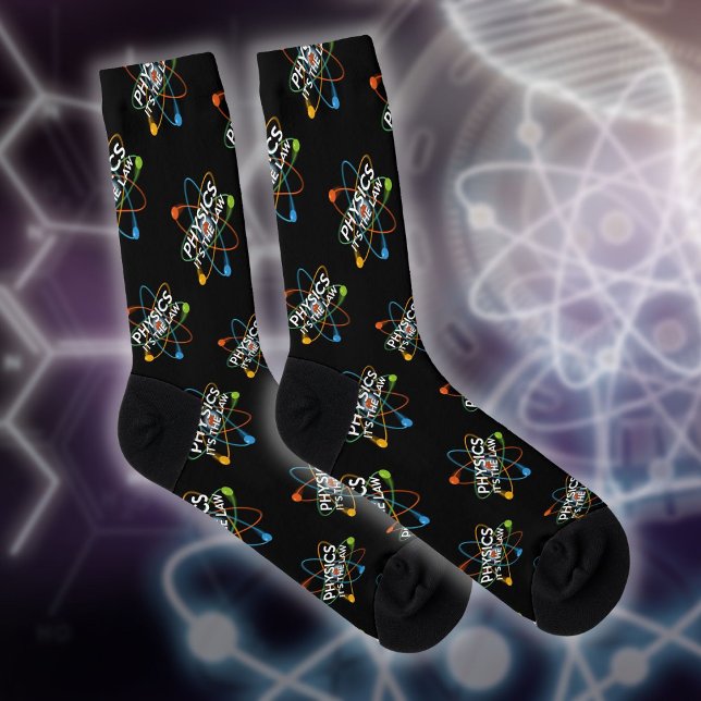 Chaussette Citation de science amusante sur la physique C'est (Fun Physics Its The Law Science Quote Socks)