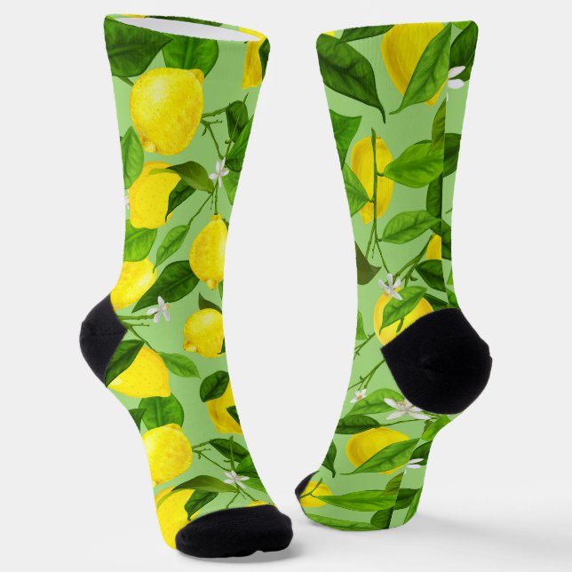 Chaussette Citron Aquarelle 3 (Angulaire)