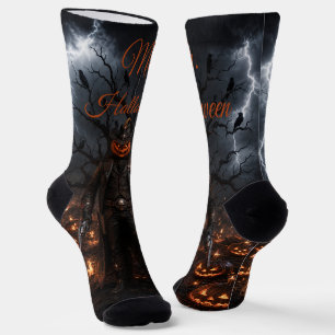 Chaussette Citrouille de sheriff cowboy Halloween effrayant é