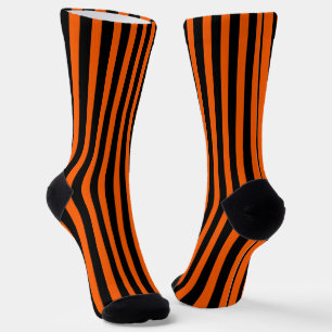 Chaussette Citrouille d'Halloween orange et noir