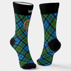 Chaussette Clan Colquhoun Crest sur Tartan