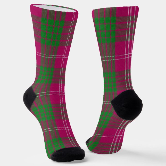 Chaussette Clan Crawford Tartan (Angulaire)