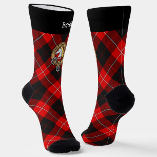 Chaussette Clan Cunningham Crest sur Tartan