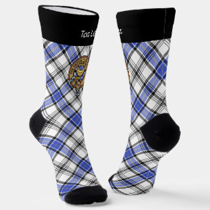 Chaussette Clan Hannay Crest sur Tartan