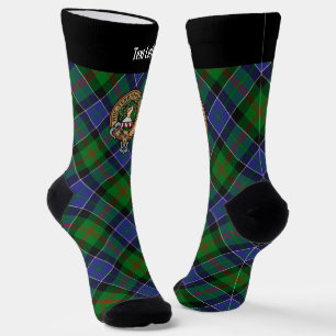 Chaussette Clan Paterson Crest sur Tartan