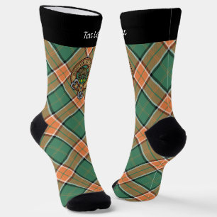 Chaussette Clan Pollock Crest sur les chaussettes de Tartan