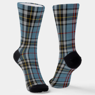 Chaussette Clan Thompson robe bleu Tartan