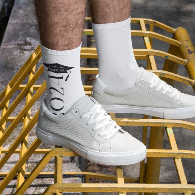 Chaussette Classe De | Graduation de monogramme (Créateur téléchargé)