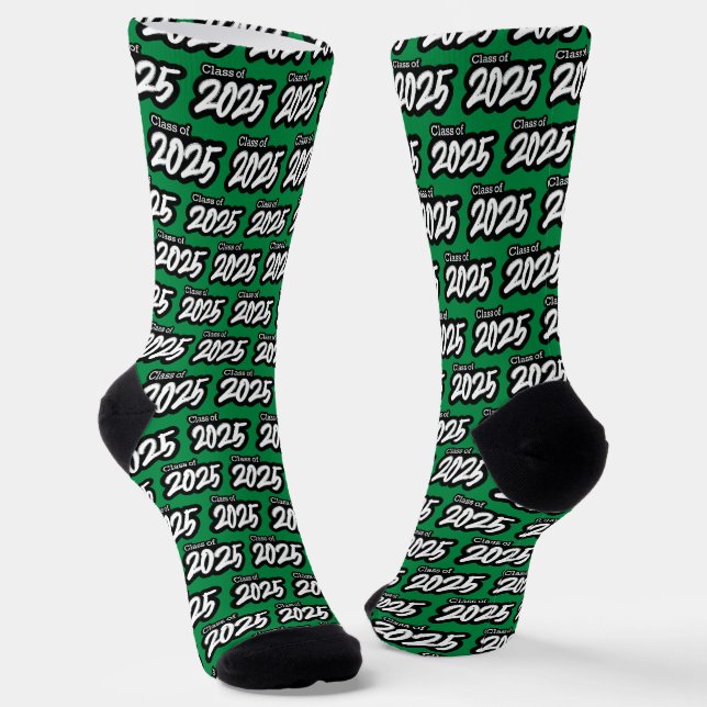 Chaussette Classe de pinceau vert gras de 2025 Chaussettes (Angulaire)