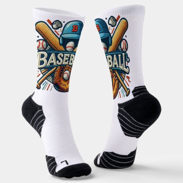 Chaussette Classique Baseball Essentials / Stylish Retro Lege (Angulaire)