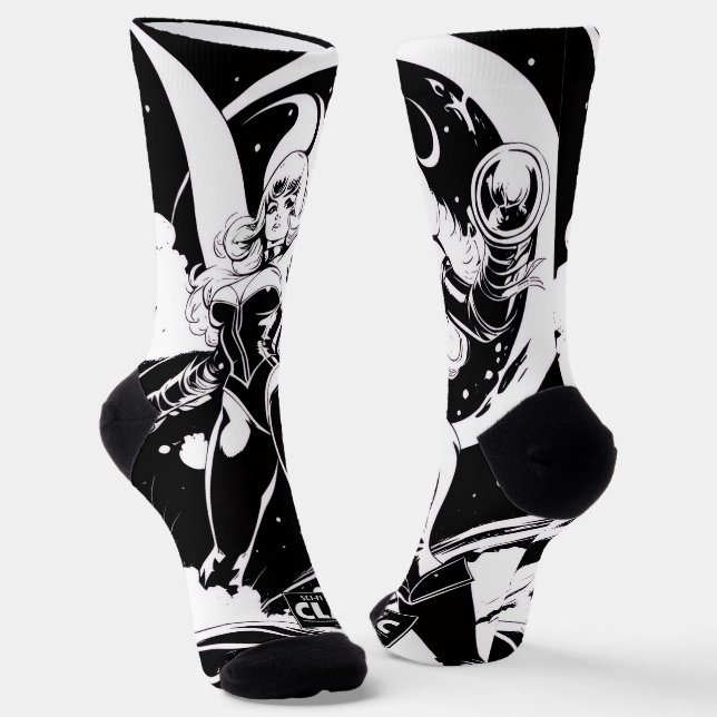 Chaussette Classique de la science-fiction : chaussettes Cybe (Angulaire)
