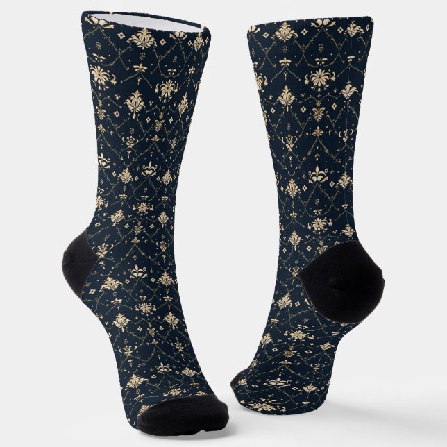 Chaussette Classique motif doré (Angulaire)