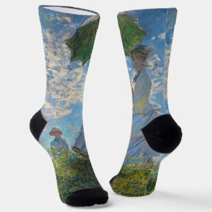 Chaussette Claude Monet - La Promenade, Femme à l'Ombrelle