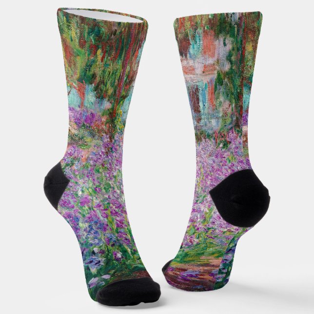 Chaussette Claude Monet - Le jardin de l'artiste à Giverny (Angulaire)