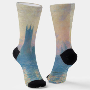 Chaussette Claude Monet Les maisons du Parlement Coucher de s