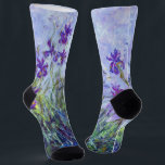 Chaussette Claude Monet - Lilac Irises / Iris Mauves<br><div class="desc">Lilac Irises / Iris Mauves - Claude Monet,  1914-1917</div>