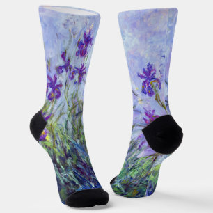 Chaussette Claude Monet - Lilac Irises / Iris Mauves