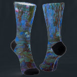 Chaussette Claude Monet - Lys d'Eau Bleue<br><div class="desc">Blue Water Lilies / Nympheas Bleus par Claude Monet en 1916-1919</div>