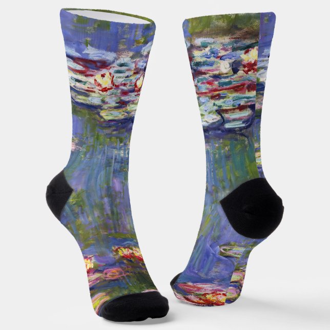 Chaussette Claude Monet - Nymphéas / Nénuphars (Angulaire)