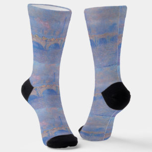 Chaussette Claude Monet Pont de Waterloo Impression Soleil Ar