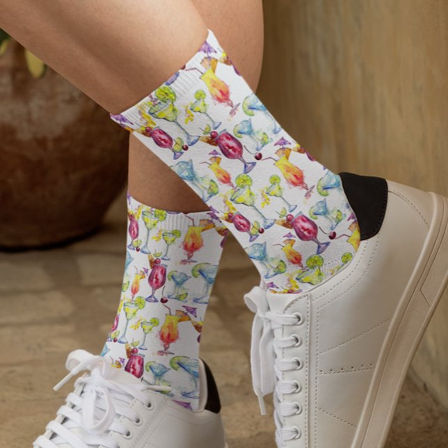 Chaussette Cocktail Boissons Motif Margarita (Créateur téléchargé)