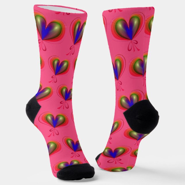Chaussette Coeur Abstrait (Angulaire)