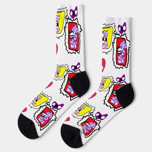 Chaussette Cœur de caniche  (Gauche)