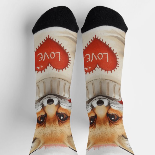 Chaussette Cœur de la renarde  (Haut)