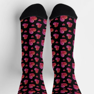 Chaussette Cœur Tourbillonnant